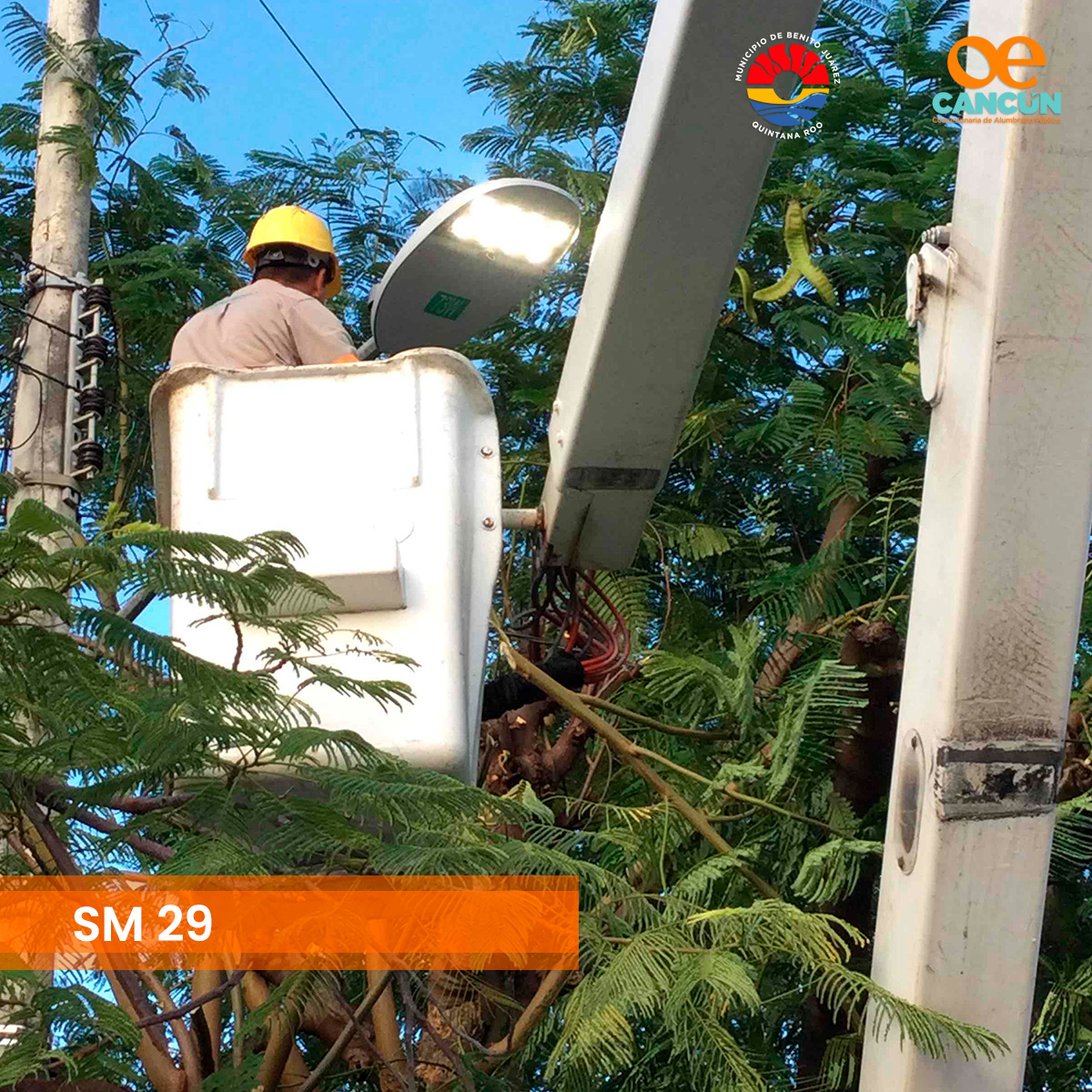 El día de ayer estuvimos en la SM 29 solucionando fallas y revisando el estado de las luminarias #JuntosIluminandoCancún

Recuerda realizar tu reporte en:
-Página Web: oecancun.com
-Call Center: 998 361 7387  
-Whatsapp: 998 980 0393