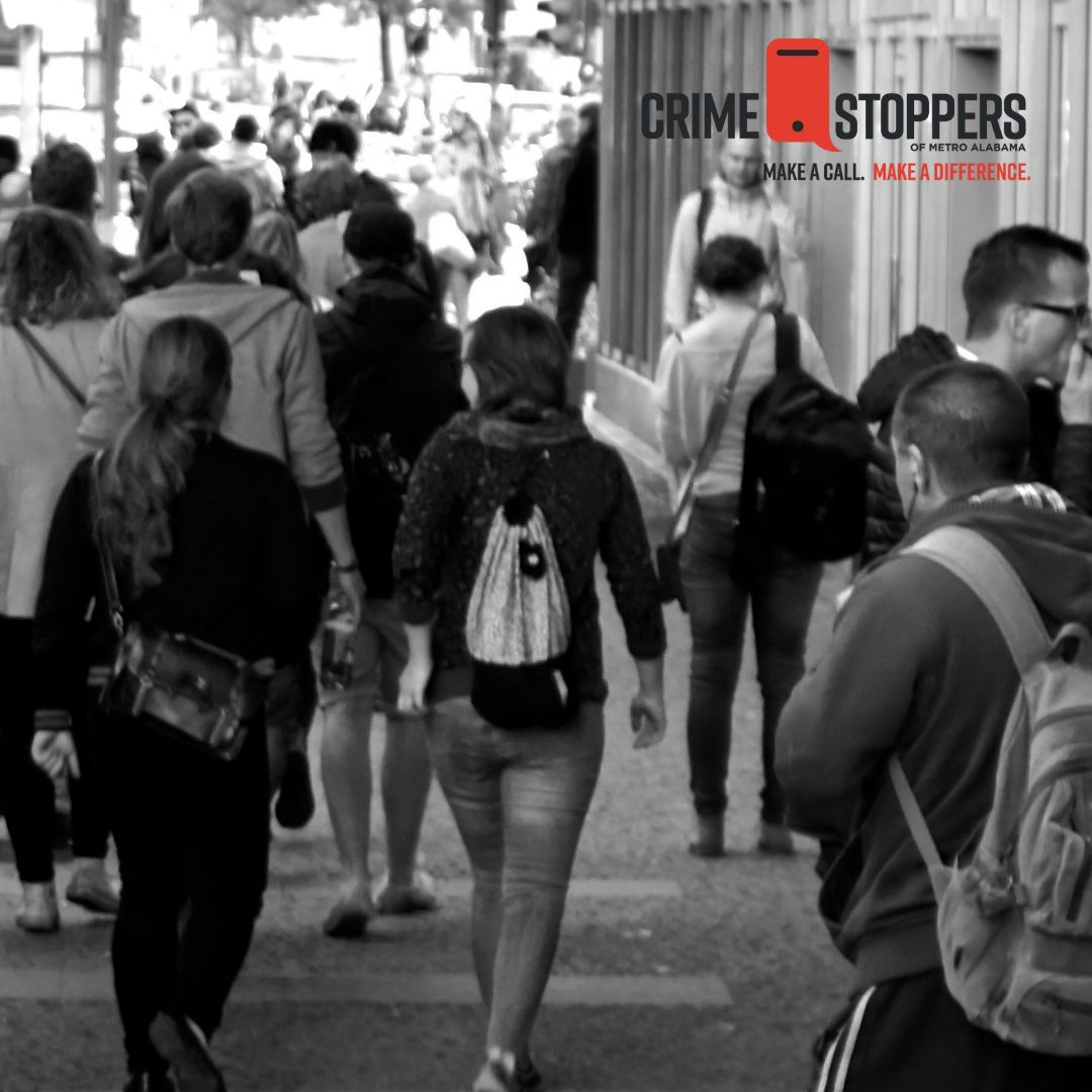 We believe in the power of community. When we unite to combat crime, we send a strong message that our neighborhoods won't tolerate criminal behavior. Be a part of the solution by providing anonymous tips to Crime Stoppers of Metro Alabama. 

205-254-7777