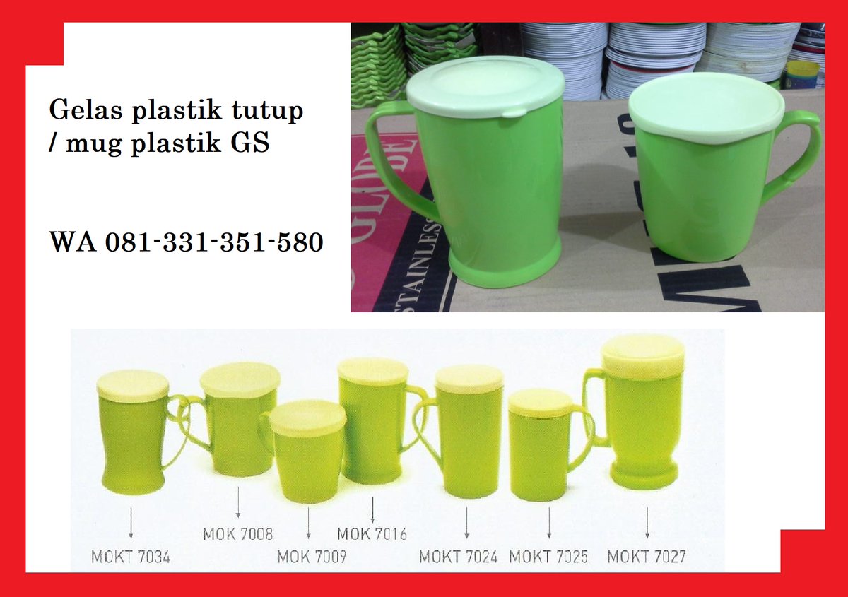 selatan_jaya's tweet image. ✨ Gelas Plastik Tutup / Mug GS praktis dan fungsional, cocok untuk di rumah, kantor, atau dibawa bepergian.

Hubungi kami di WhatsApp: 081-331-351-580, selatanjaya.blogspot.com

  #jualgelasplastik #gelasgoldensunkist #gelas #gelastutup #goldensunkist  #tokoplastiksurabaya