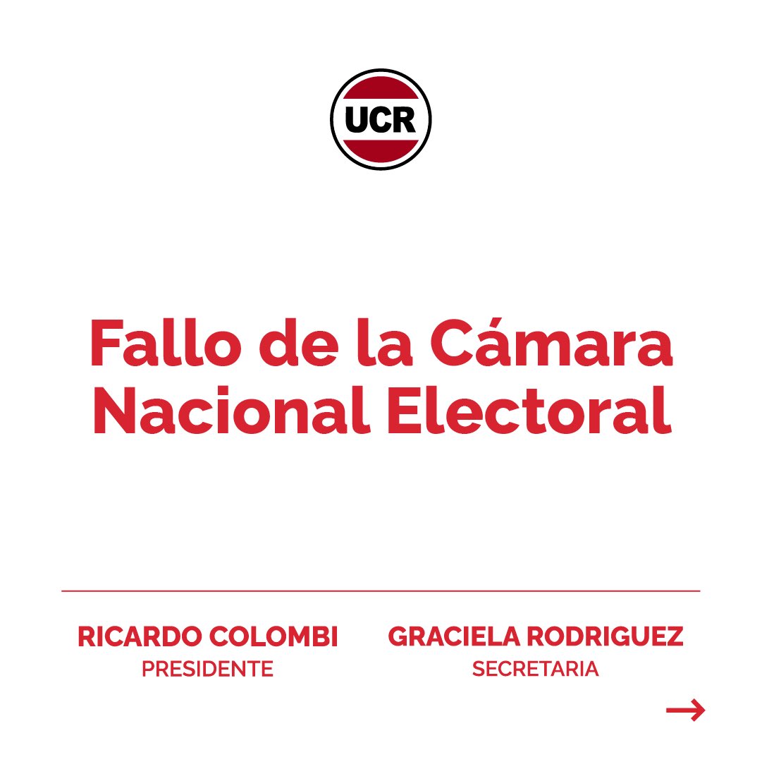 UcrCtes's tweet photo. 📜 La Cámara Nacional Electoral ratifica al Comité Central UCR Corrientes y confirma elecciones partidarias para el 18 de mayo de 2025.

#UCR #Elecciones2025 https://t.co/z3rakFz01w