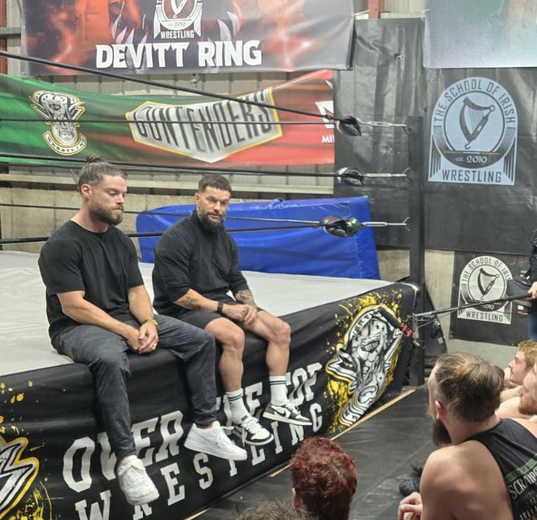 FinnBalor's tweet image. FINN X @jd_mcdonagh X @OTT_wrestling