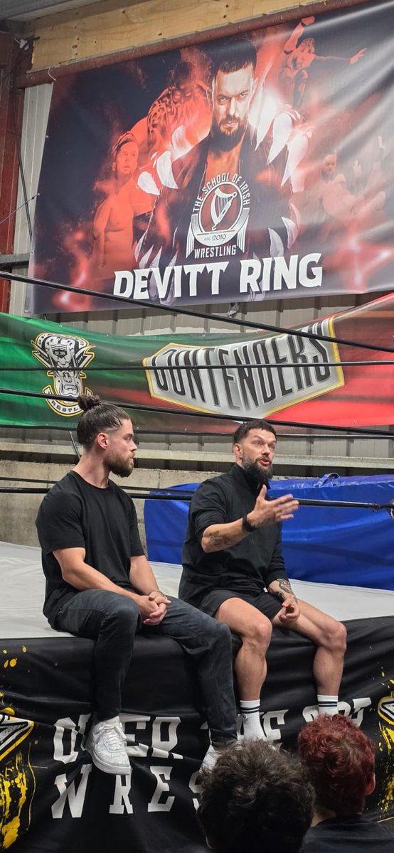 FinnBalor's tweet image. FINN X @jd_mcdonagh X @OTT_wrestling