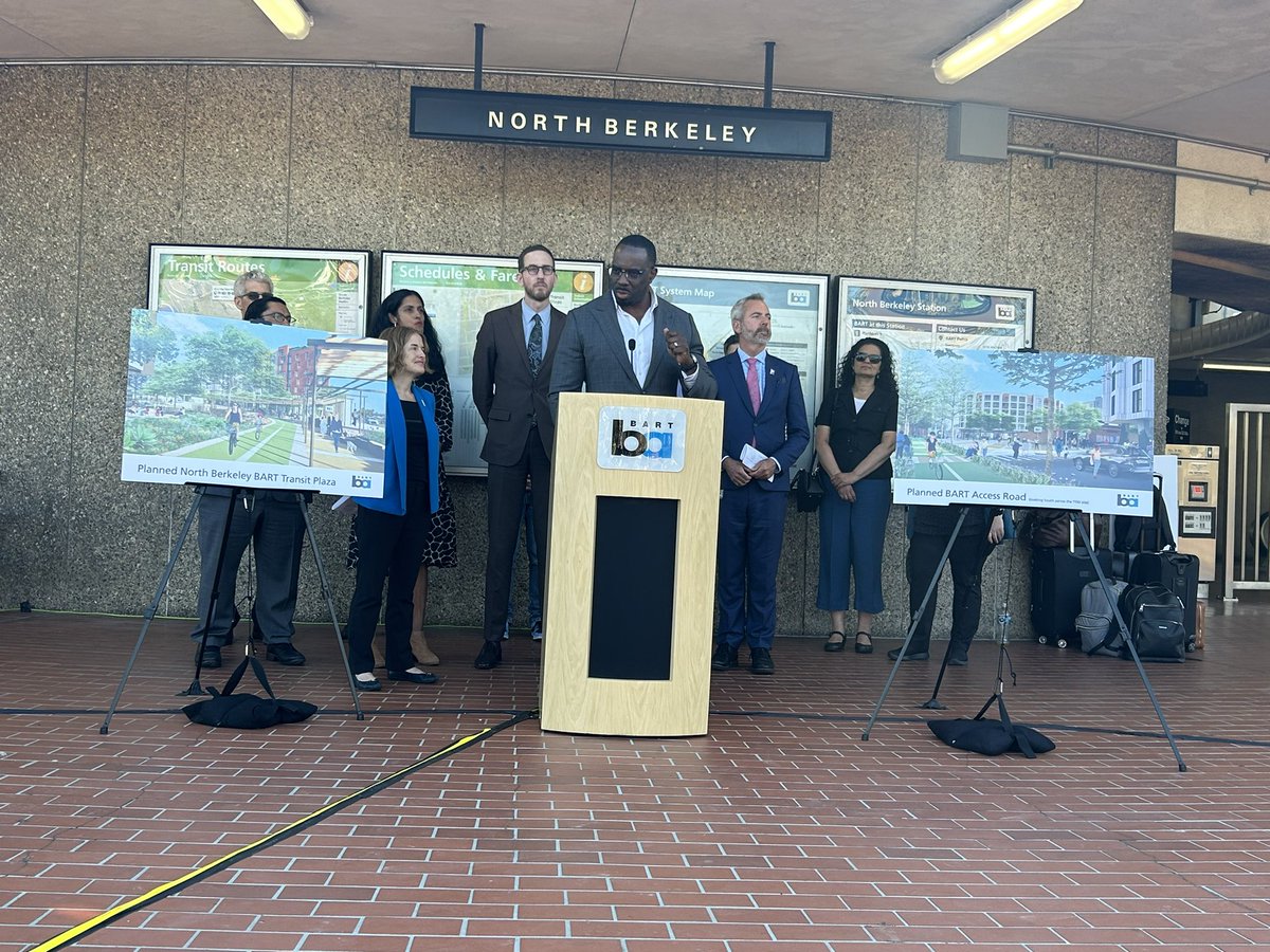SFBART's tweet image. California Secretary of Transportation @ToksOmishakin announced today that BART has been awarded $25 million from the Cycle 7 Transit and Intercity Rail Capital Program (TIRCP) for the North Berkeley Transit-Oriented Development (TOD) Mobility Enhancements Project!