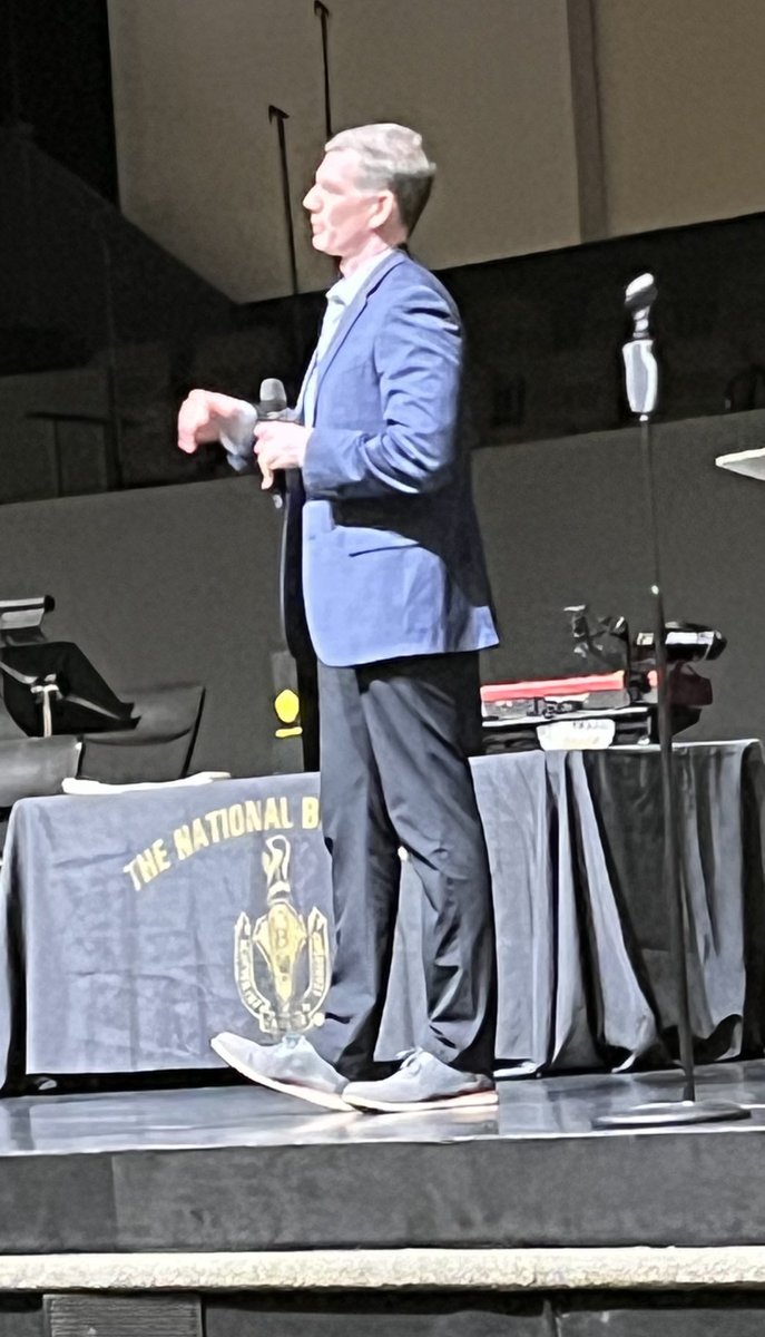 Dr Jason Porter giving a challenge about service, leadership, and character to our newest Beta Club members at the Beta Induction tonight about. #LCABetaClub