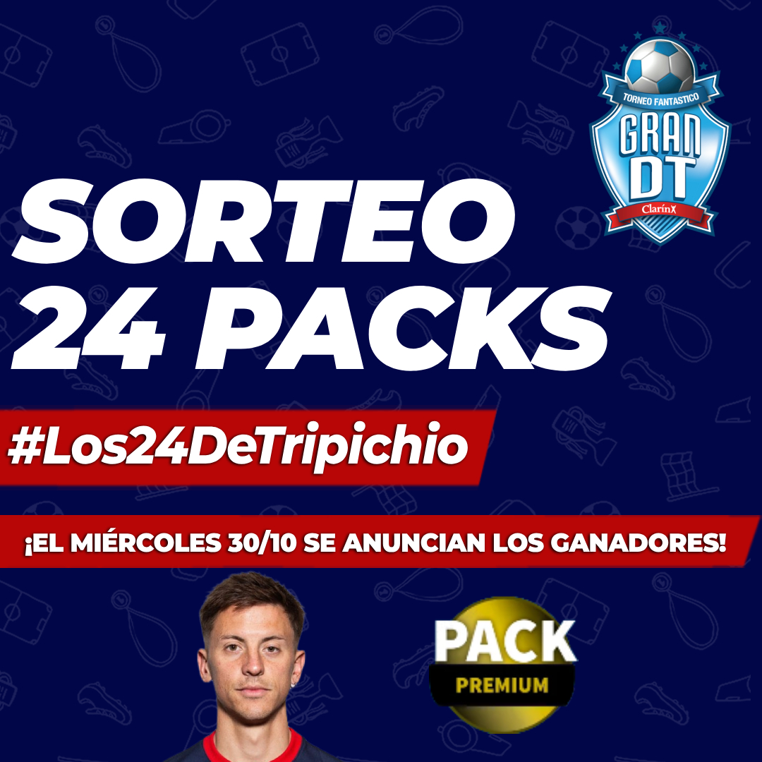 💥 ¡AGRADÉZCANLE A ÉL! SORTEAMOSSSSSS 2⃣4⃣ PACKS PREMIUMMM GRACIAS A TRIPICHIO 🔥🔥🔥 ¡SÍ, VEINTICUATRO! 

Así como acordamos a modo de compensación por haberlo mufado con La Mufo (justo se lesionó en la fecha en que lo puse😞🚑), salió del CM este gesto de buena gente... 👀😁