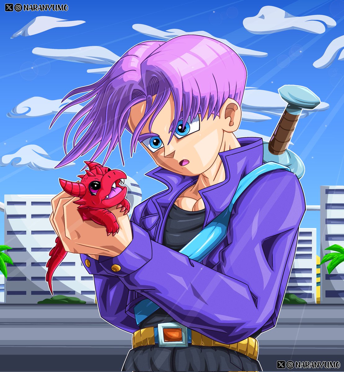 naranyumo's tweet photo. X: Otro Fanart de Trunks kbron¿!?¡
Yo: Si w

Les dejo por acá mi entrada para un concurso de fanarts xd

#DragonBallZ #dragonballfanart #fanart #anime #animedigitalart #DBZ #ilustration https://t.co/1l63bAJC1Y