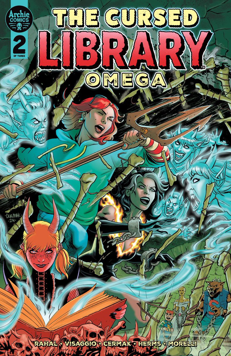 OUT NOW! The Cursed Library: Omega by Eliot Rahal, @MagsVisaggs, @craigcermak, Jack Morelli, @Jamitha, @Vincredible_23, Stephen Oswald and colored by me! 