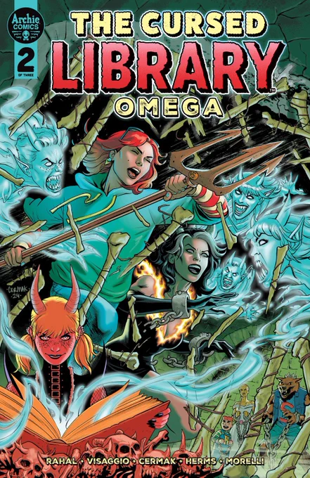 OUT NOW! The Cursed Library: Omega by Eliot Rahal, @MagsVisaggs, @craigcermak, Jack Morelli, @Jamitha, @Vincredible_23, Stephen Oswald and colored by me! 
