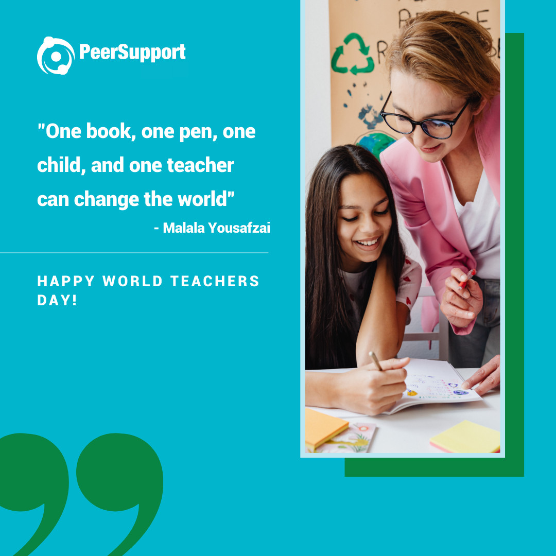 Happy World Teachers' Day to the incredible educators who shape our future! Your dedication and passion make a world of difference in the lives of students. 

Thank you for your unwavering commitment to knowledge and growth.  

#WorldTeachersDay #PeerSupport