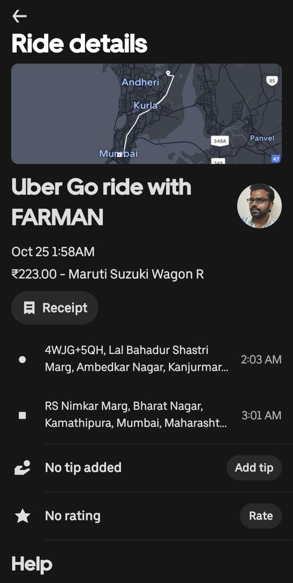 RakeshMumbai78's tweet photo. आज रात 01.58 बजे मेरे होटल के कर्माचारी राजन द्वारा बुक की गई उबर टैक्सी की राइड जिसे Kanjur Marg  West से शुरु होकर R S Nimkar Marg मुंबई सेंट्रल तक जाना था और इस राइड के ड्राइवर थे Farman और गाड़ी नंबर (MH02 FX 0231) जिनकी गाड़ी में बैठे मेरे होटल के तीन महिला कमर्चारियों को उन्हें उनके घर तक सुरक्षित पहुंचाने की ज़िम्मेदारी थी,
राइड के दौरान ड्राइवर Farman द्वारा महिला कमर्चारियों को बेवजह CNG भरवाने के नाम पर 10 KM अतिरिक्त बिना उनकी मर्ज़ी के 20 मिनट तक ग़लत रास्तों पर घुमाया गया और उस दरम्यान गाड़ी में बैठी महिला कमर्चारियों के साथ अभद्रता करते हुए छेड़ छाड़ की गई और गंदी गंदी बातें करते हुए उन्हें शर्मसार करने का अपराध ड्राइवर Farman द्वारा किया गया है,
मैं और मेरे कमर्चारियों द्वारा रोज़ हमारे महिला कमर्चारियों को उनके घर तक सुरक्षित पहुंचाने हेतु उबर टैक्सी व्यवस्था का उपयोग किया जाता है मग़र आज की घटना ने उबर टैक्सी व्यवस्था की विश्वसनीयता पर बड़ा प्रश्न निर्माण कर दिया है,
मुंबई जैसे शहर में रात के समय काम करने वाली महिलाओं का उबर टैक्सी से सफ़र किया जाना सुरक्षित माना जाना चाहिए क्या..?
मैं उबर टैक्सी व्यवस्थापन से इस राइड के अश्लील ड्राइवर जिसका नाम Farman था उसके द्वारा हमारी महिला कमर्चारियों के साथ किए गए अपराधिक व्यवहार के लिए सख़्त से सख़्त कार्यवाहीं की मांग करता हूं ताकी भविष्य में ऐसे आपराधिक मानसिकता वाले व्यक्ति का शिकार कोई निर्दोष महिलाएं ना हों.
@UberIN_Support @Uber_India @Uber_Support @Uber @uber
@MumbaiPolice @MTPHereToHelp @CPMumbaiPolice @DGPMaharashtra