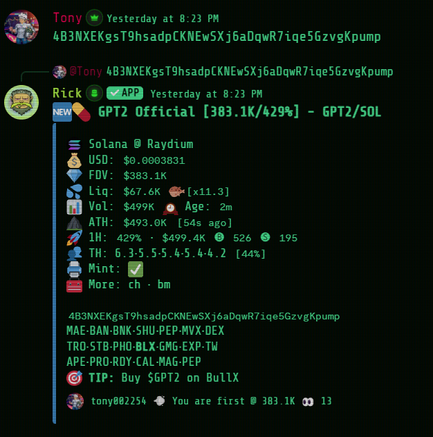 404Labs_'s tweet photo. Two coins, two KOLs, 150x

$GPT2 383k to 45M. 118x
$YOUSIM 413k to 13M. 32x

Welcome to 404
A place where you can find KOLS and tools https://t.co/rFnf1cRbel