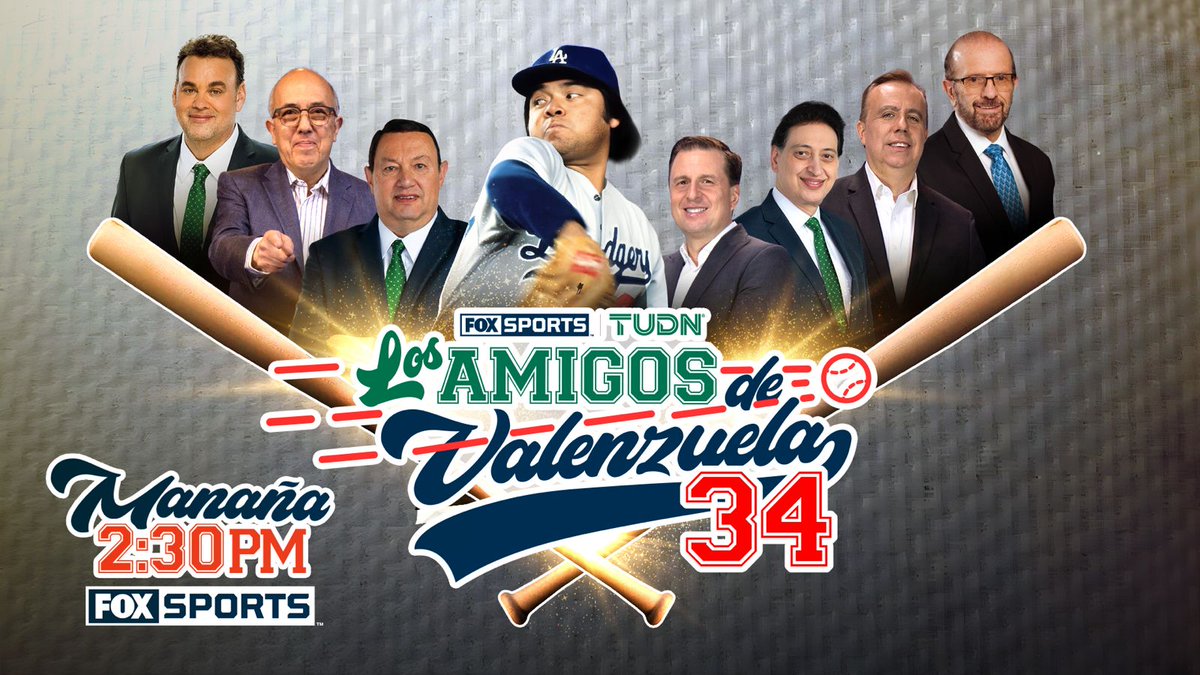 LOS AMIGOS DE VALENZUELA 🤝⚾

Recordamos anécdotas, hazañas y mucho más de Fernando Valenzuela en un programa muy especial junto a <a href="/pepesegarra/">Pepe Segarra</a>, <a href="/JosePabloCoello/">José Pablo Coello</a>, <a href="/fersch_4/">FERNANDO SCHWARTZ #nuncabajolosbrazos</a>, <a href="/ErnestoDelValle/">ERNESTO DEL VALLE 🇲🇽🇺🇸</a>, <a href="/EnriqueBurak/">Enrique Burak</a>, <a href="/DavidFaitelson_/">David Faitelson</a> y <a href="/adevaldes/">Antonio de Valdés</a>

MAÑANA 2:30PM MEX 

#BeisbolxFOXSports