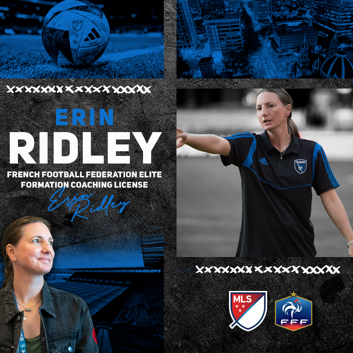 path2prosoccer's tweet image. Massive congratulations to coach Erin Ridley for earning the Elite Formation Coaching License from the @FFF.

Erin is the first female coach to complete and pass the EFCL course since its inception in 2013, passing the course with Honors.

#Path2Pro // #Path2ProSoccer