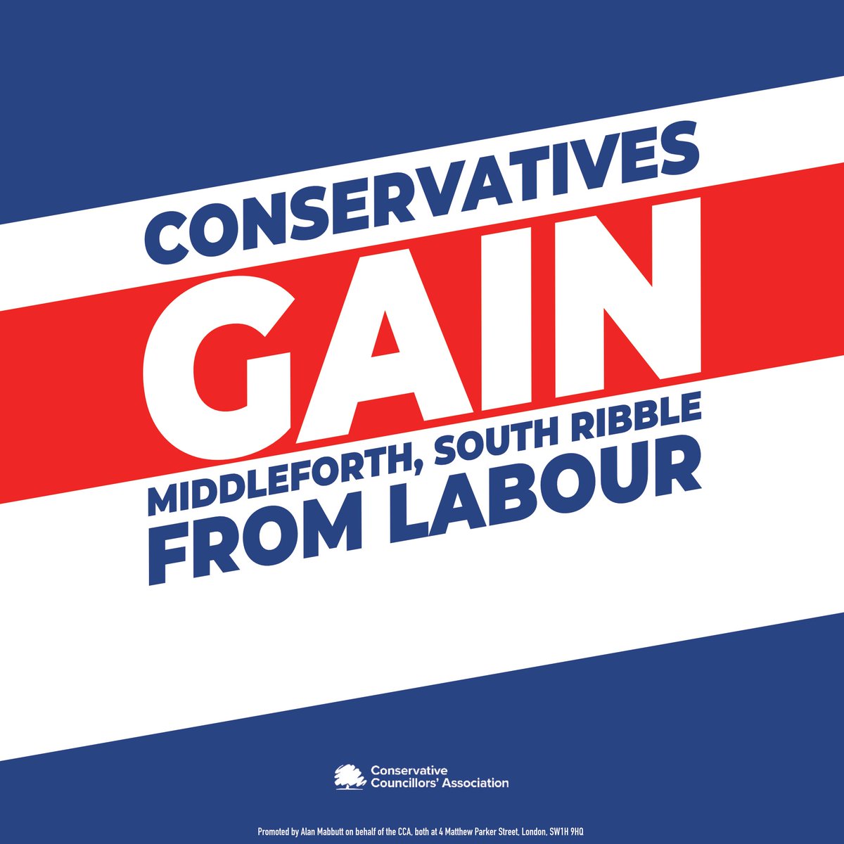 🌳⬆️🌹⬇️A third gain from Labour this evening. Congratulations to Cllr Joan Burrows on GAINING Middleforth ward in South Ribble!