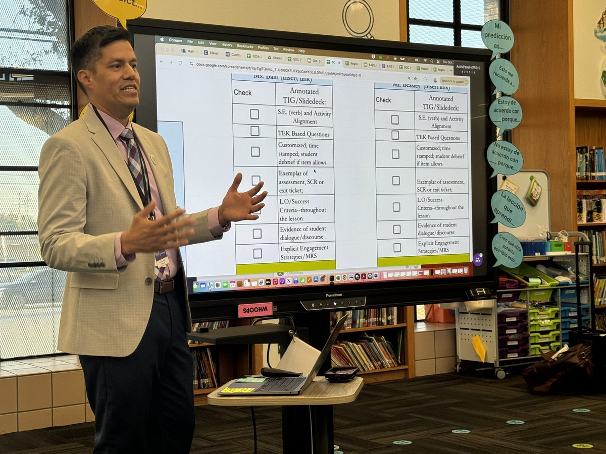 Thanks to our SOC VT for a great day of learning at Jordan ES. Shoutout to Principal Saucedo and his teachers for welcoming us! We used Hall Talk, the TEI rubric, and the Waterfall to calibrate feedback and identify campus trends. <a href="/Tanya_N_Shelton/">Dr. Tanya Shelton</a> #IronSharpensIron <a href="/080808Ls/">Principal Saucedo-BJES</a>