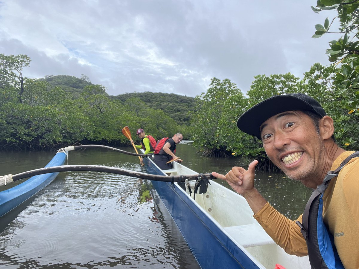 waterplayerz's tweet photo. スポーツの秋。ひとりで体を動かすよりも、一緒に動く方が楽しいですよ！アウトリガーカヌーで運動不足を解消しましょう！ #西表島 #アクティビティ https://t.co/qMWQ3IZkWQ