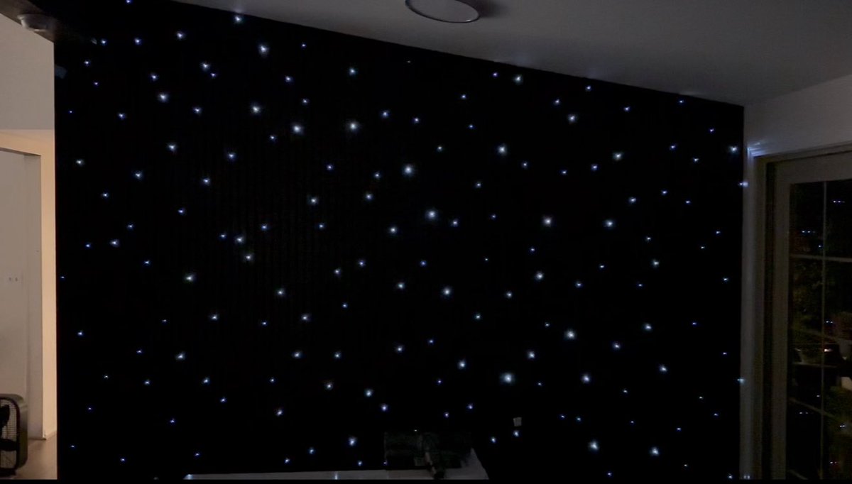 Day vs. night of wall.