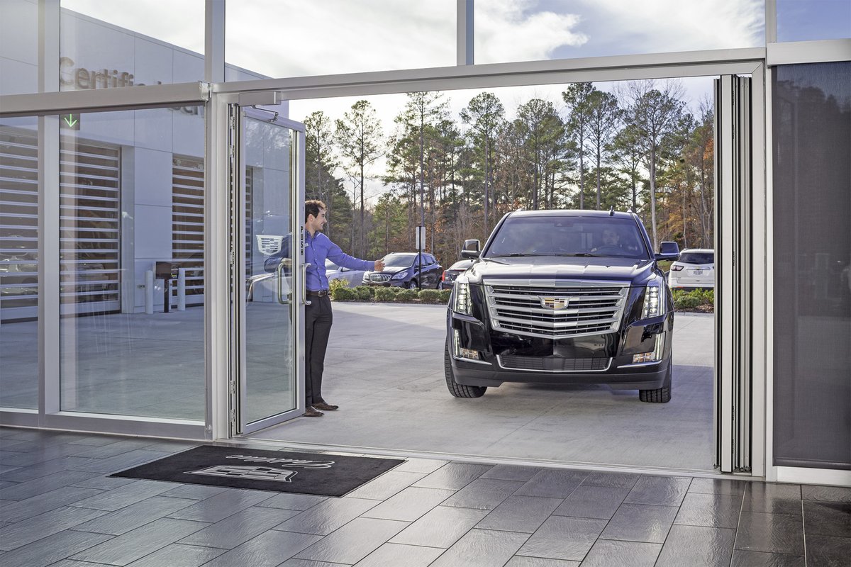 NanaWall's tweet photo. At Hendrick Chevrolet Buick GMC Southpoint, #NanaWall folding glass walls are transforming the auto dealership experience. Seamless design, easy access, and luxury defined. #AutoShowroom #LuxuryDesign #AutoDealershipDesign https://t.co/VoX9UdGUck https://t.co/RPArXOpRLc