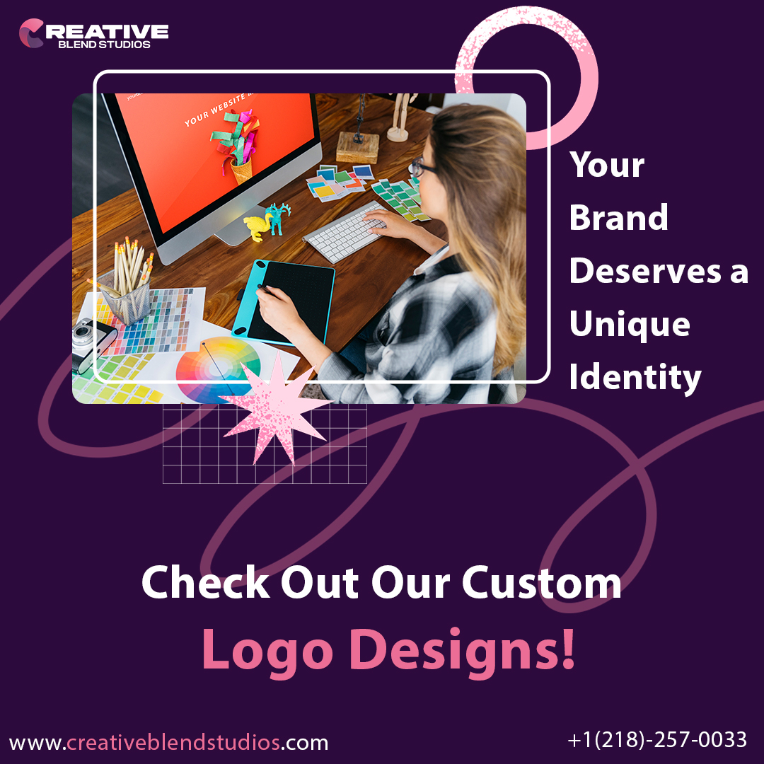 StudiosBlend's tweet photo. Your brand is unique, and it deserves a logo that reflects its true identity. Discover our custom logo design services at Creative Blend Studios and give your brand the standout image it deserves!

Visit now: https://t.co/0LOHQR9rqZ or
Call us today at +1 (218)-257-0033. https://t.co/dwWSojwZmj