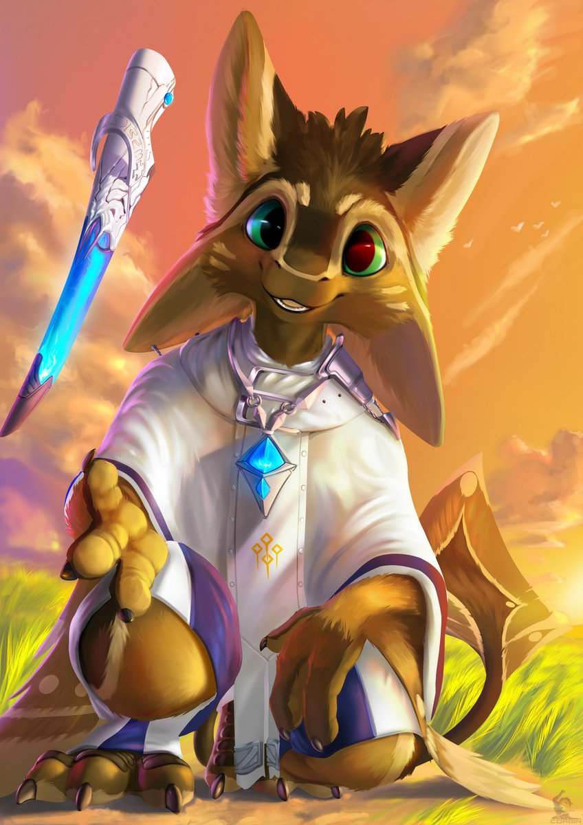 #furryart #furry #avali 
Friendly sage avali offers you his hand