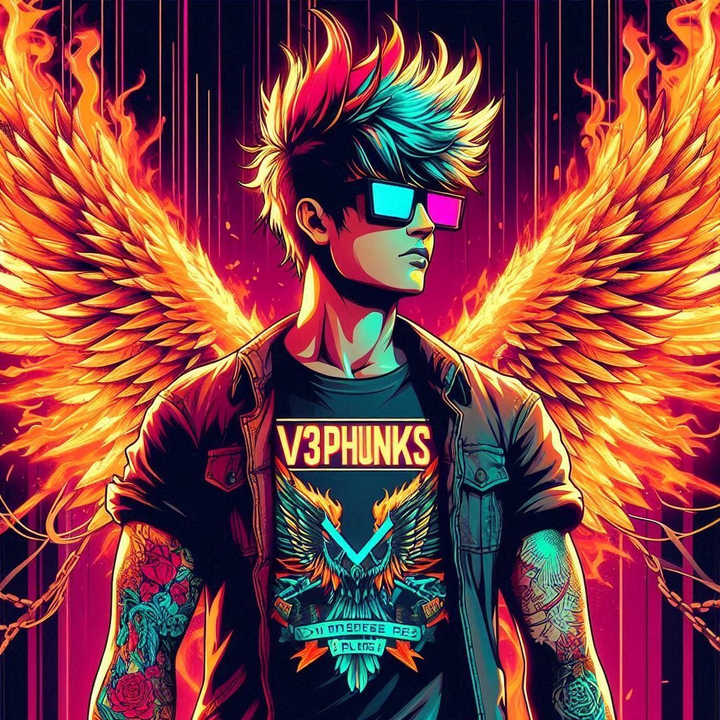 v3phunks's tweet photo. Rising up like a phoenix, don't underestimate Phunks 🔥

#V3phunks 
#CryptoPhunks https://t.co/L375rKJLUk