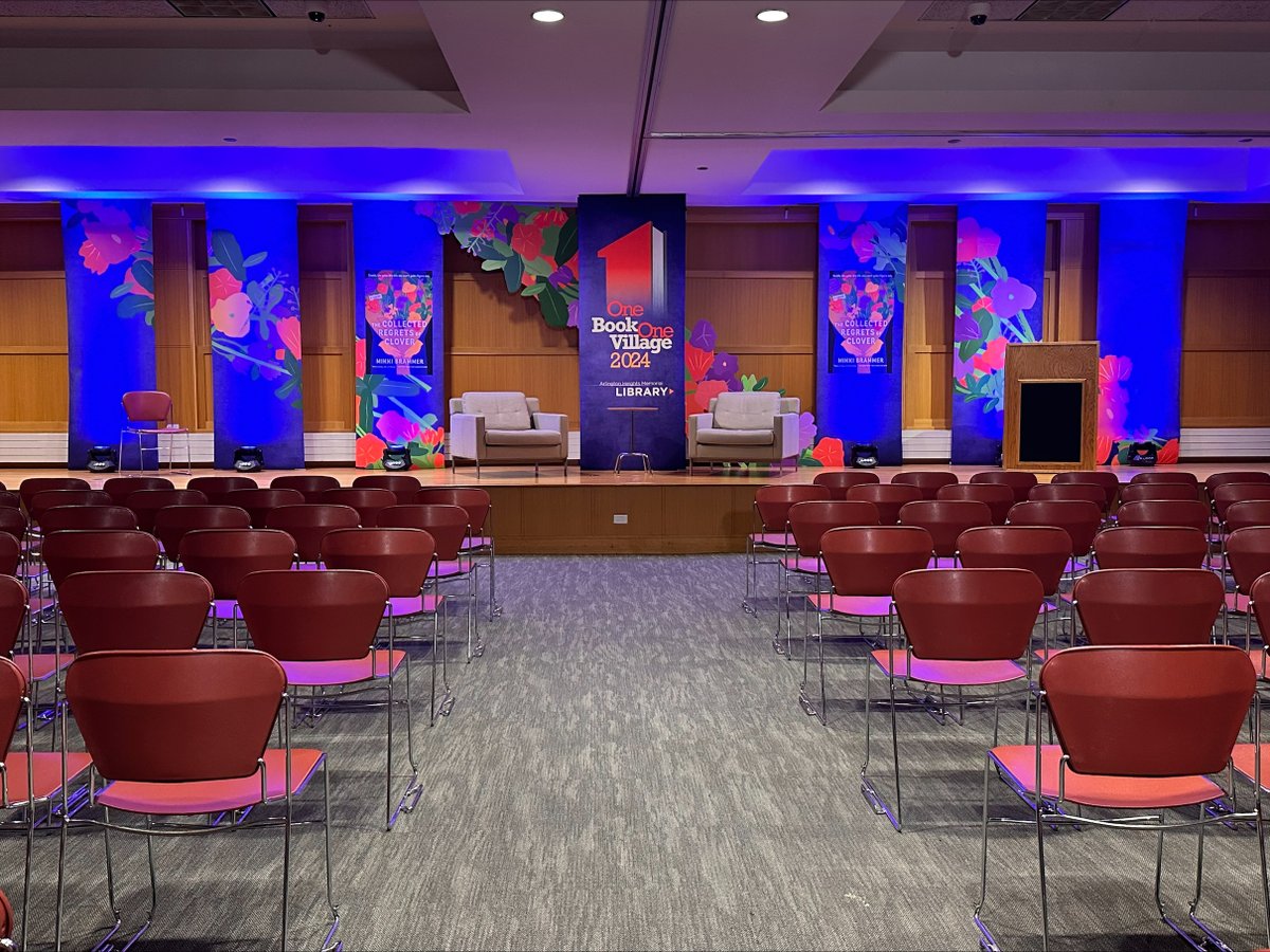 Tonight's the night! #LetYourselfLive &amp; join us for #AHMLOneBookOneVillage author event happening LIVE <a href="/ahml/">ahml</a> Livestream starts at 7 pm at youtube.com/@LibVlog/strea… Author Mikki Brammer will be joined by Death Cafe facilitator Rebekka James. Event is full; please join us on YouTube!