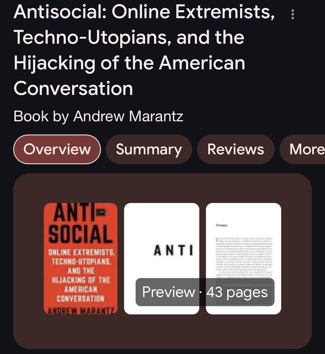 I read this book yesterday, and it truly made me feel less insane. There is an organized movement that is moving the Overton window toward fascism and white supremacy, and they are organizing online and we are all falling for their tricks- we CARE. They don’t.