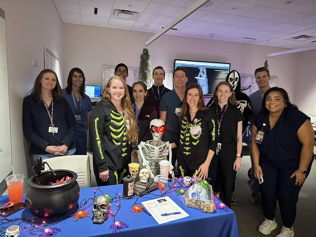 UMMCRads's tweet photo. Annual Residency Fair @UMMCAdmitMD in October was made for radiology! We had a spooky good time networking with the next generation of Mississippi radiologists! 

💀🎃🩻💀🎃🩻💀🎃🩻💀🎃 https://t.co/nebLOlrncD