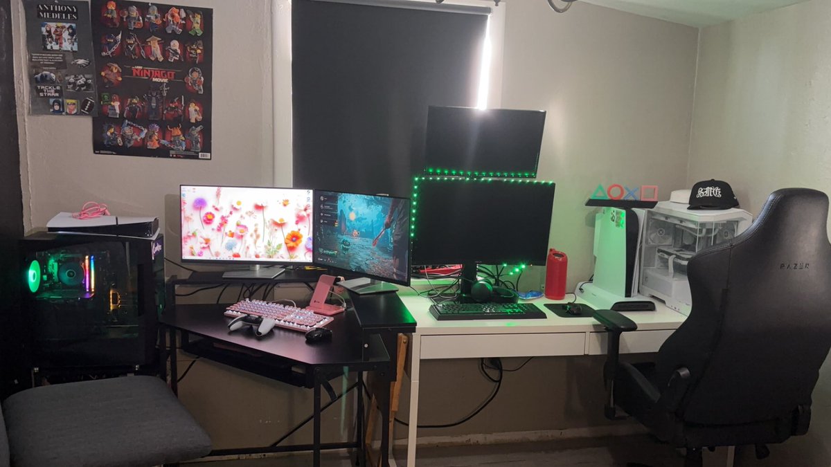 AnnishaJaso's tweet photo. Cleaned the office, moved our desk around were COD 6 ready for tomorrow ๐ง๐งโโ๏ธ๐ฎ
#gamerthings ๐คญโบ๏ธ https://t.co/J3YGMu3VUQ