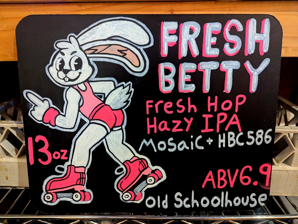 Fresh hop betty mopper on tap now!
Art by me
Hop on over and have a taste