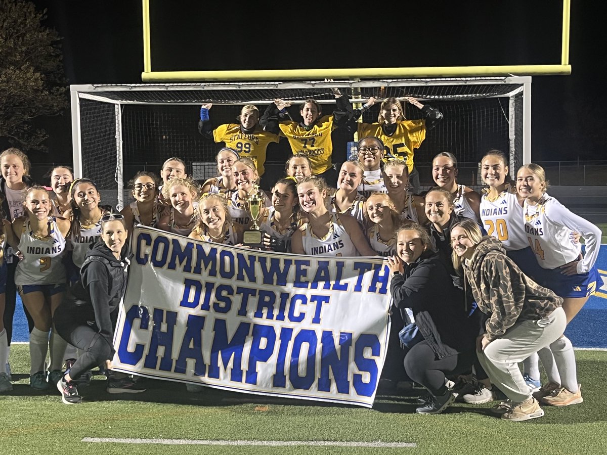 SHSIndianNation's tweet photo. Congratulations to your Commonwealth District Field Hockey Champions!  Way to go Indians!!!  Indians defeat North Stafford 2-0.  ⁦@FLSVarsity⁩ ⁦@shsindiantribe⁩ https://t.co/n0QYIXffLe