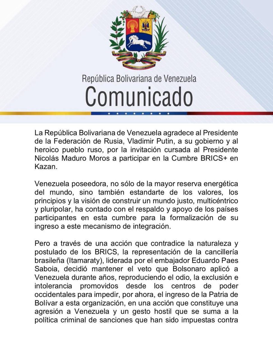 kimpaim's tweet photo. 🚨LULAAAAAAAA

Por que sabotas teu miguxo Maduro?

Vassalo do Biden. https://t.co/f8PKL3XZkO