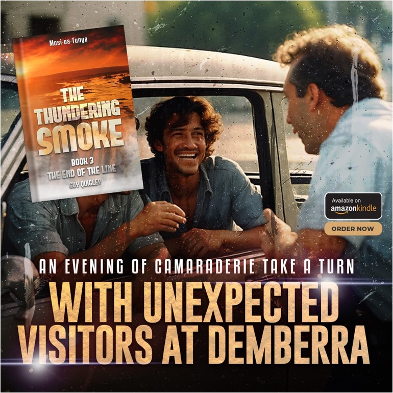 guyquigley's tweet photo. In "The Thundering Smoke Book 03," the lively discussions among friends shift as the laughter fades at the sound of an approaching car. Discover how secrets and surprises can change the course of an evening filled with friendship and debate!

See the first comment!
#guyquigley https://t.co/9CqVPh5C2S