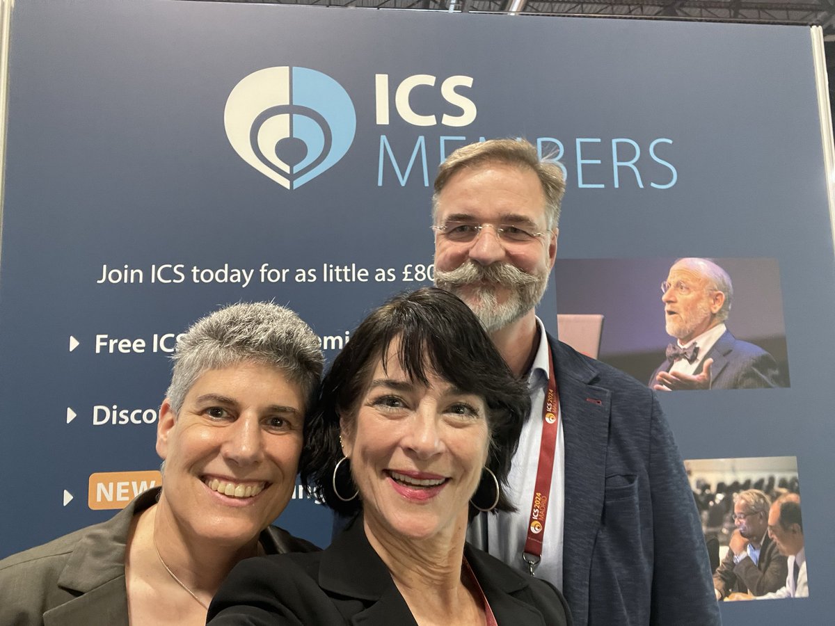 Connecting with friends at ICS 2024 in Madrid. <a href="/icsoffice/">ICS</a>