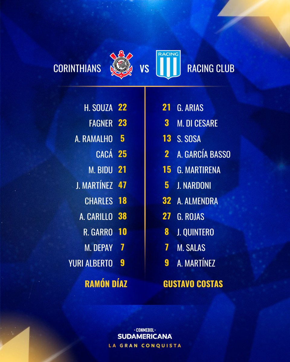 Comento Corinthians - Racing. A las 21 poné <a href="/Relatoresconvos/">® Σ |_ Δ ╥ Φ ® Σ §</a> <a href="/AM750/">LA 750</a> Relata <a href="/HernoKodakian/">Hernán Kodakian</a> con toda la info de <a href="/Ignfernandezl/">Cone Fernández</a>