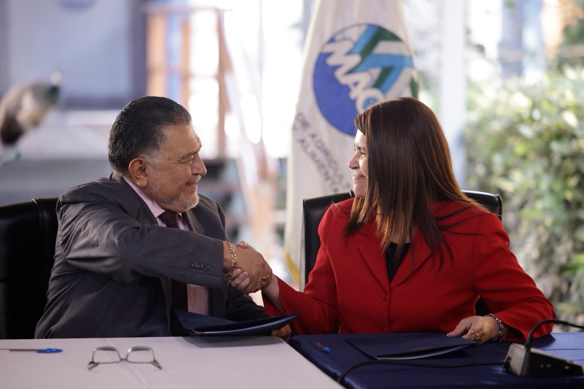 Gobierno Guatemala (@guatemalagob) on Twitter photo 🤝 El <a href="/MagaGuatemala/">MAGA Guatemala</a> y la <a href="/SPP_GT/">Secretaría Privada de la Presidencia GT</a> han firmado un convenio clave para avanzar en la meta de Reducción de la Pobreza y la Malnutrición. Este trabajo coordinado asegura un impacto real en el combate contra la desnutrición.
Con seguridad alimentaria, Guatemala sale adelante. 🌽🥕 🤝 El <a href="/MagaGuatemala/">MAGA Guatemala</a> y la <a href="/SPP_GT/">Secretaría Privada de la Presidencia GT</a> han firmado un convenio clave para avanzar en la meta de Reducción de la Pobreza y la Malnutrición. Este trabajo coordinado asegura un impacto real en el combate contra la desnutrición.
Con seguridad alimentaria, Guatemala sale adelante. 🌽🥕