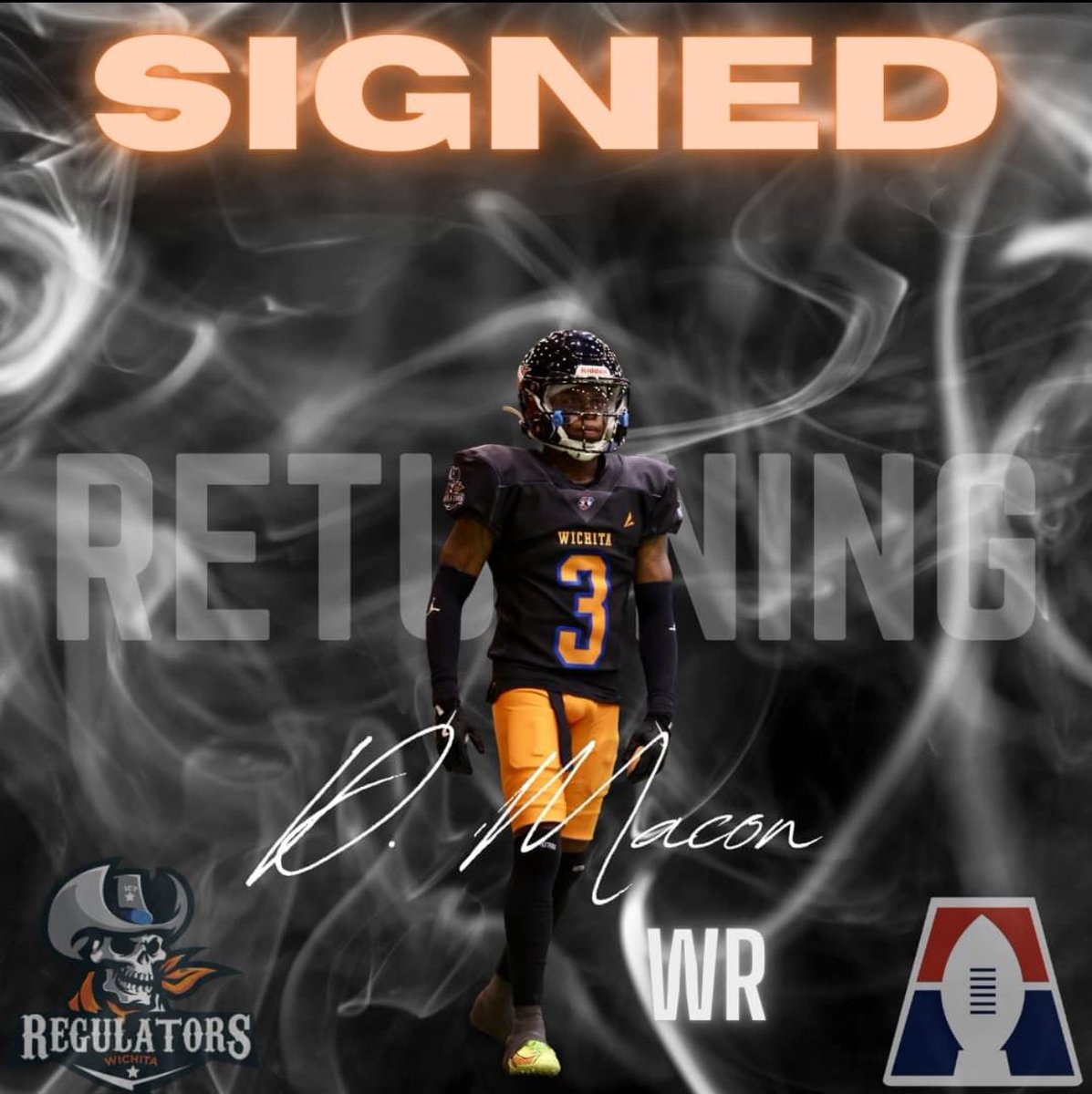 He’s extremely shifty on the field and impossible is not a word in his vocabulary! Returning to us this season looking to make things happen, welcome back Drevon Macon!