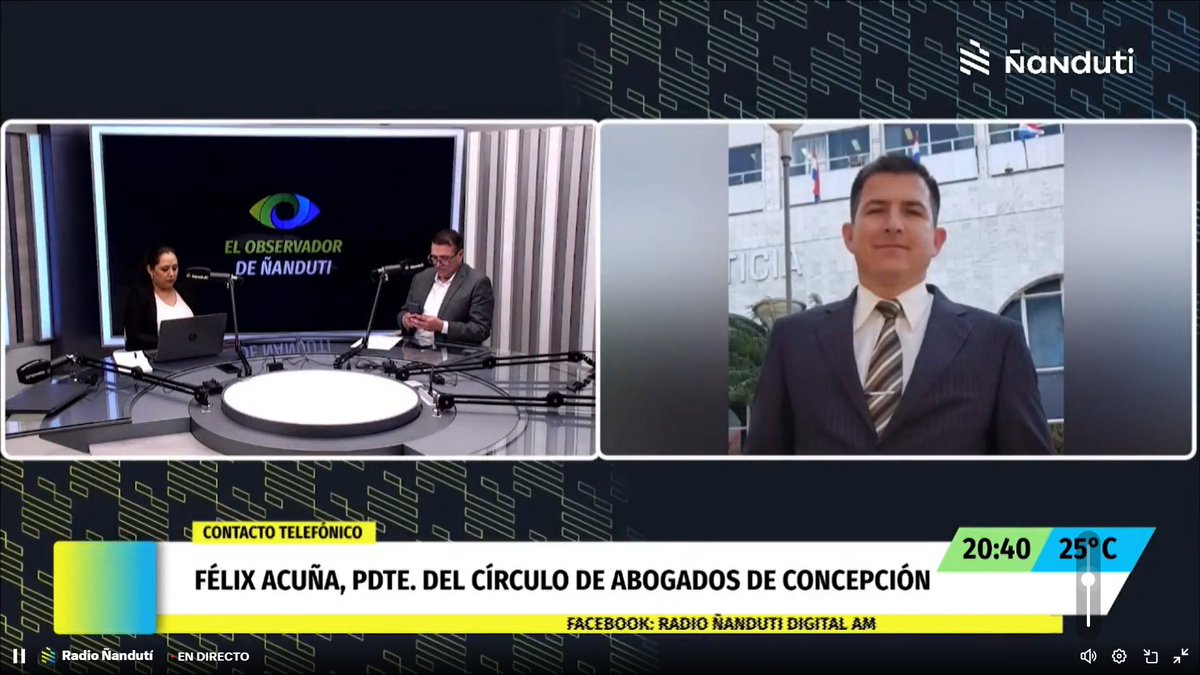 observapy's tweet photo. 🟩"Consideramos que la circunscripción de Concepción es una de las mejores del país. Creo que influyó bastante la presencia del ministro superintendente Eugenio Jiménez Rolón", exclamó Félix Acuña, presidente del Círculo de Abogados de Concepción. https://t.co/ssoJhYRN42