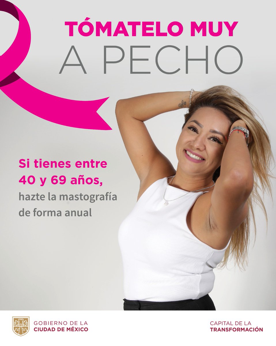 SSaludCdMx's tweet photo. Algunos de los factores de riesgo para #CáncerDeMama son:

🩷 Ser mujer mayor de 40 años
🩷 No haberse embarazado nunca
🩷 Primera menstruación antes de los 12 años y la última después de los 52 años 
🩷 Tener tu primer hijo después de los 30 años
🩷 Tener o haber tenido otra enfermedad en mama
🩷 Antecedentes de cáncer mama en madre, hermanas e hijas
🩷 Consumo de alcohol y tabaquismo
🩷 Estar expuesta o expuesto a radiaciones ionizante

La detección oportuna salva vidas. Acude de manera regular a tu médico

#TómateloMuyAPecho 🚑