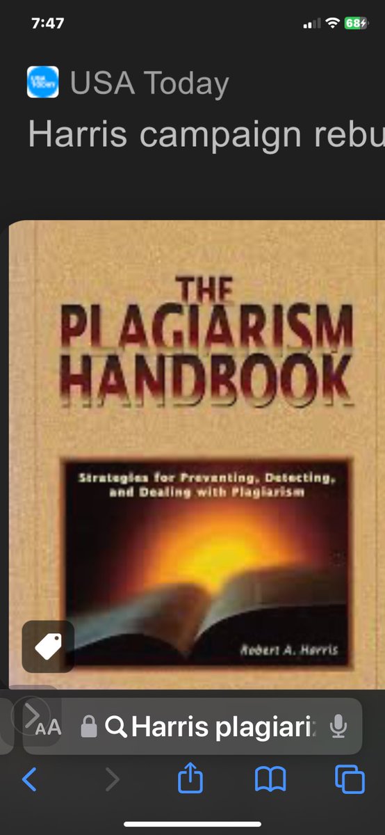 D1a2y3Day's tweet image. This is not  a one-time mistake. #Harris has a long history of borrowing text, from #Congressional testimony to #fictionalized stories, presenting them as her own work.
•The pattern of dishonesty raises serious concerns about #Harris’ credibility and integrity.
