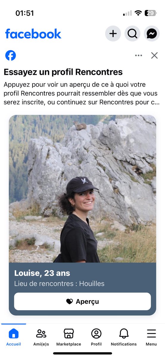 HodeLouise's tweet photo. Facebook le nouveau Tinder ??? https://t.co/kCRGN4j3hN