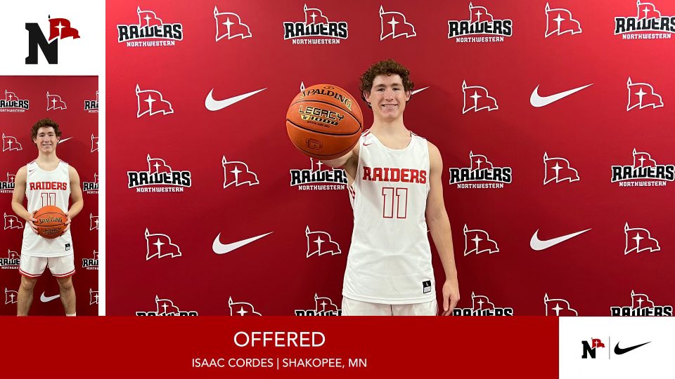 Isaac Cordes (@isaaccordes1) on Twitter photo After a great visit with <a href="/32BenMiller/">Ben Miller</a> and <a href="/Coach_Korver/">Coach Kris Korver</a>, I am grateful to receive an offer from Northwestern College. After a great visit with <a href="/32BenMiller/">Ben Miller</a> and <a href="/Coach_Korver/">Coach Kris Korver</a>, I am grateful to receive an offer from Northwestern College.