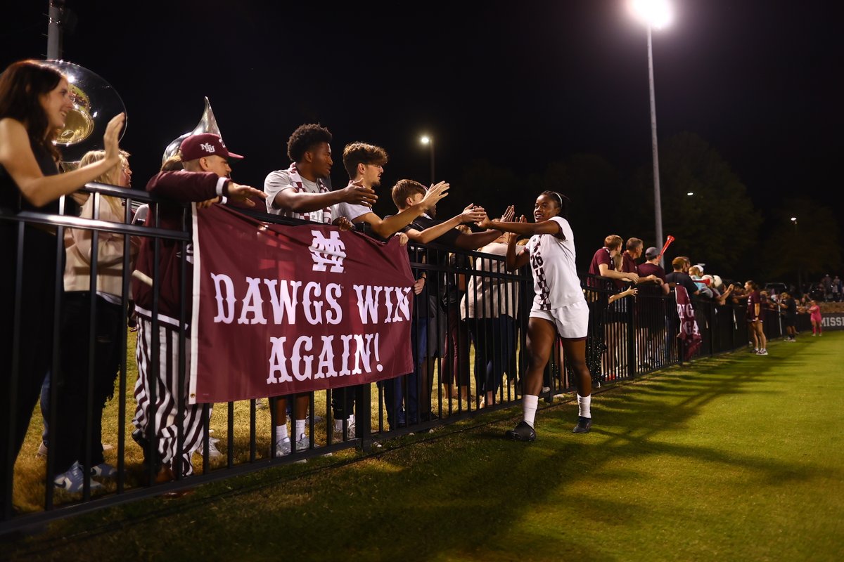 HailStateSOC's tweet photo. An undefeated regular season at home with zero goals allowed in front of the best fans in the country! 

#HailState🐶 https://t.co/OvC39ieUhJ