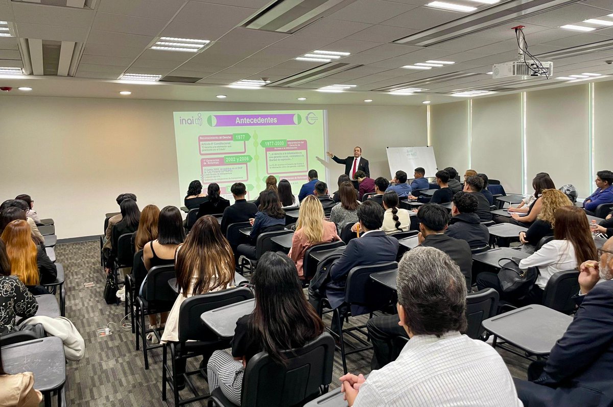 vinculasociedad's tweet photo. 📌A través de nuestros programa #VisitaelINAI recibimos a estudiantes de la @UHumanitas y de la @UNAMmx quienes asistieron a la Ceremonia de Premiación del #Certamen2024, conocieron nuestras instalaciones y recibieron una serie de talleres sobre los derechos #DAI y #DPDP https://t.co/pVEhwBIkXE