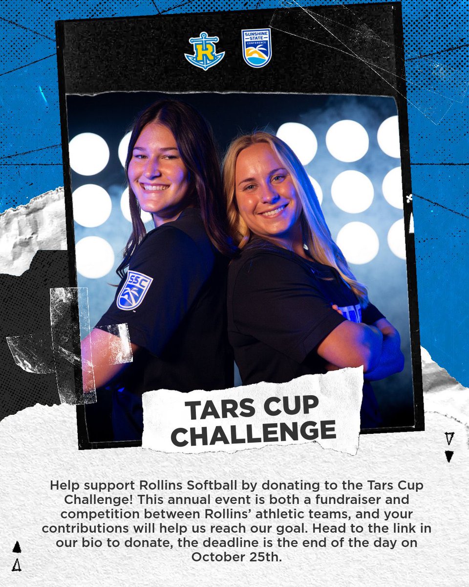 Donate to the Tars Cup Challenge today! Head to the link below or in our bio and remember to select Rollins Softball. We appreciate your support! ⚓️

givecampus.com/schools/Rollin… 

#anchordown #team4