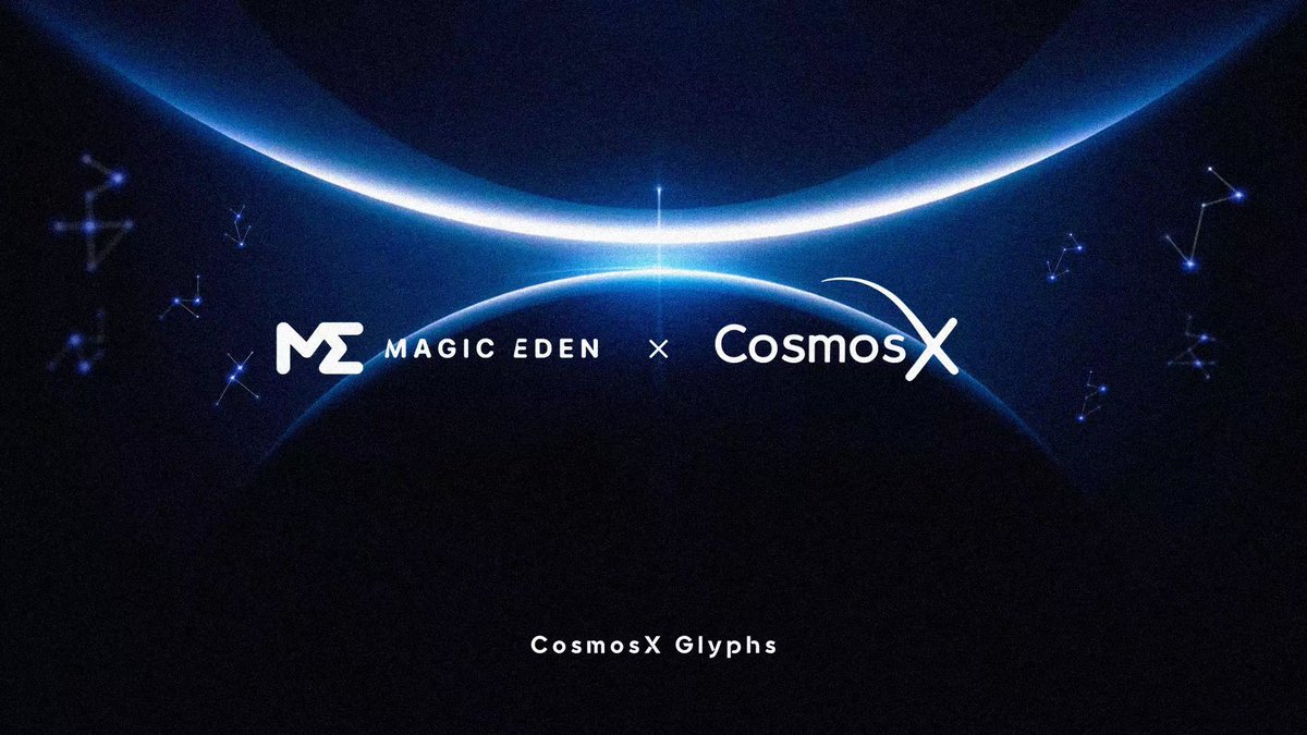 CosmosX_btc's tweet image. We are thrilled to announce the partnership with @MEonBTC ! CosmosX Glyphs will be launching on Magic Eden the first week of November.

Get ready for an exciting journey into the world of CosmosX, where innovation and creativity collide. Together with Magic Eden, we're bringing…