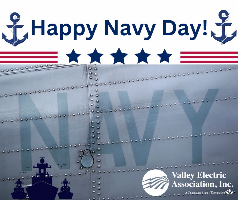 Navy Day is a time to honor the incredible service of our sailors.  Thank you for your courage and commitment!