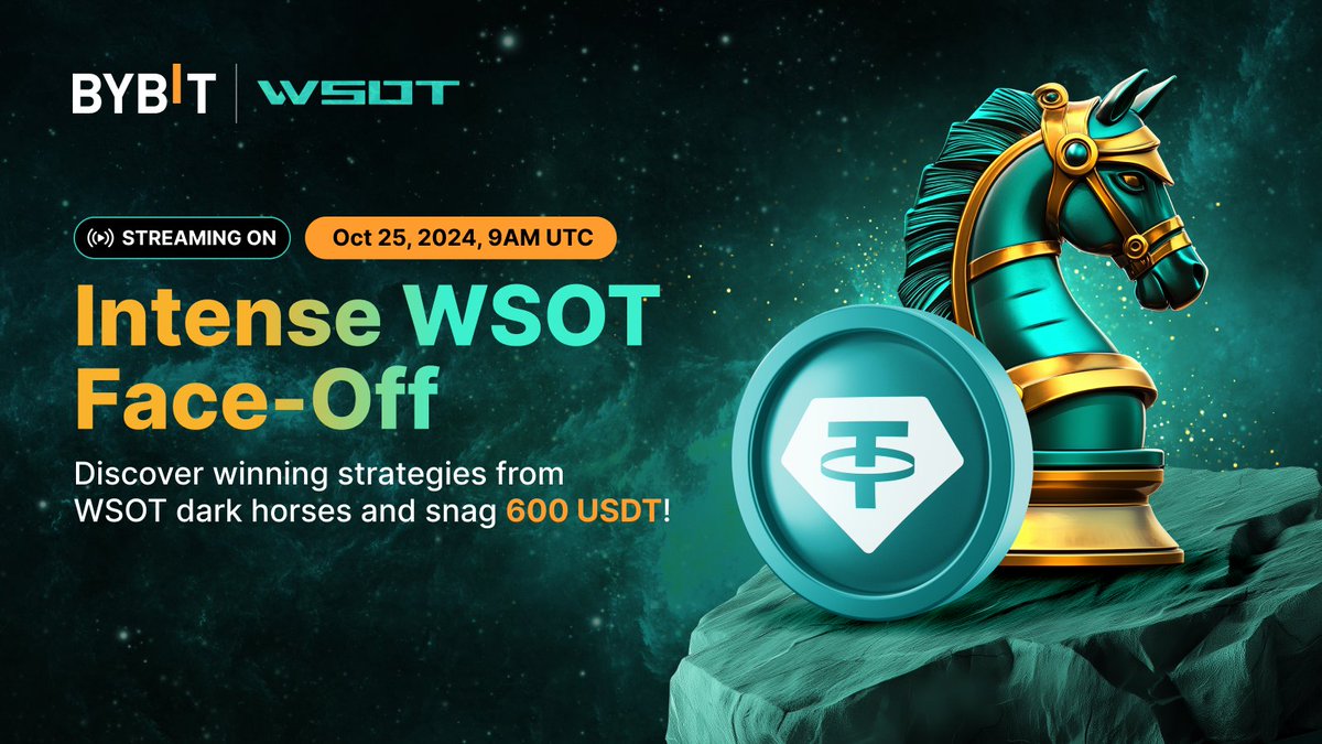 Bybit_Official's tweet photo. 🔥 Meet the #WSOT2024 elite squad of dark horses, streak team leaders, and VIPs! 

Explore their winning strategies &amp; win 600 $USDT Prize Pool!

✅ Sign Up Now to Join: https://t.co/jcuPfLEiBA https://t.co/xwJB8sW5r6