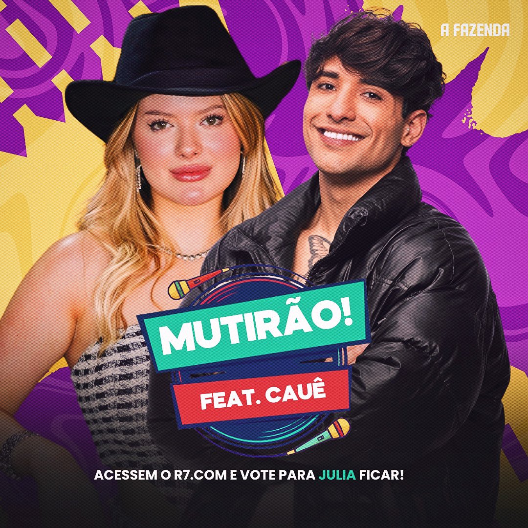 juliasimoura's tweet photo. 🦁🪩 MUTIRÃO FEAT. @cauefantinofc INICIADO 🪩🦁
 
📲 A cada 10 votos, comente um EMOJI.
 
⏰ ENCERRA 22h.
 
🚨 O voto é para FICAR, votem na JULIA!
 
🎯 META 1000 VOTOS POR PESSOA!
 
📲 Link: https://t.co/nGOrfp4nVR

#FicaJulia #AFazenda https://t.co/JGVksbcM6l