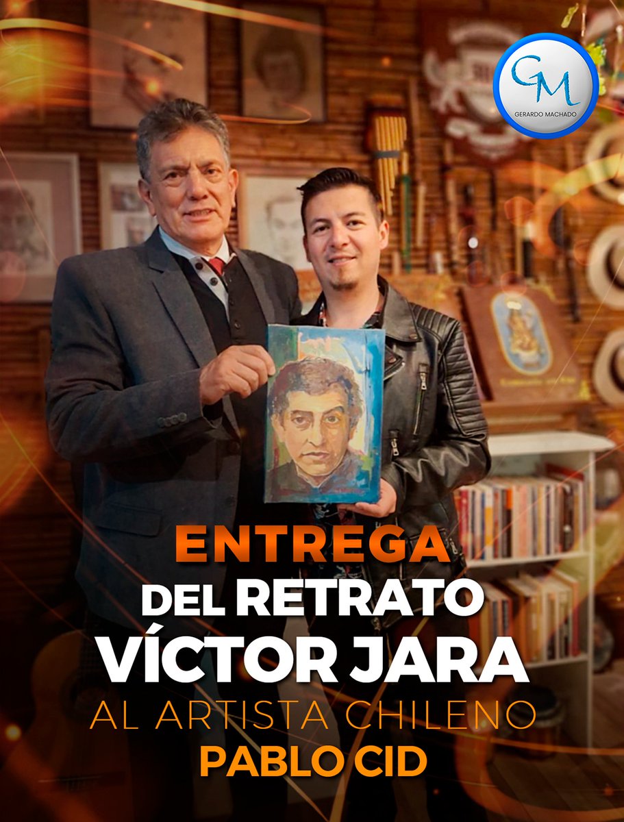 GerardoMac52012's tweet photo. 🔵 #ARTE, CULTURA Y MÚSICA l 🎭
Es un honor entregar el retrato de #VíctorJara, pintado por el Maestro #JulioBlanco, al Artista chileno #PabloCid, quién visita nuestra ciudad como invitado por la Universidad de Cuenca para brindar sus conocimientos....
▶️ https://t.co/OTM24xxWxO https://t.co/BY9Vc3t1p8
